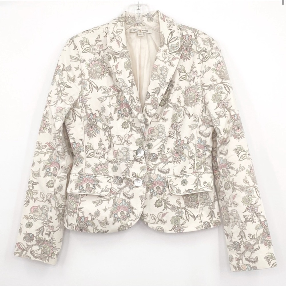 Tommy Hilfiger Cream Floral Blazer
